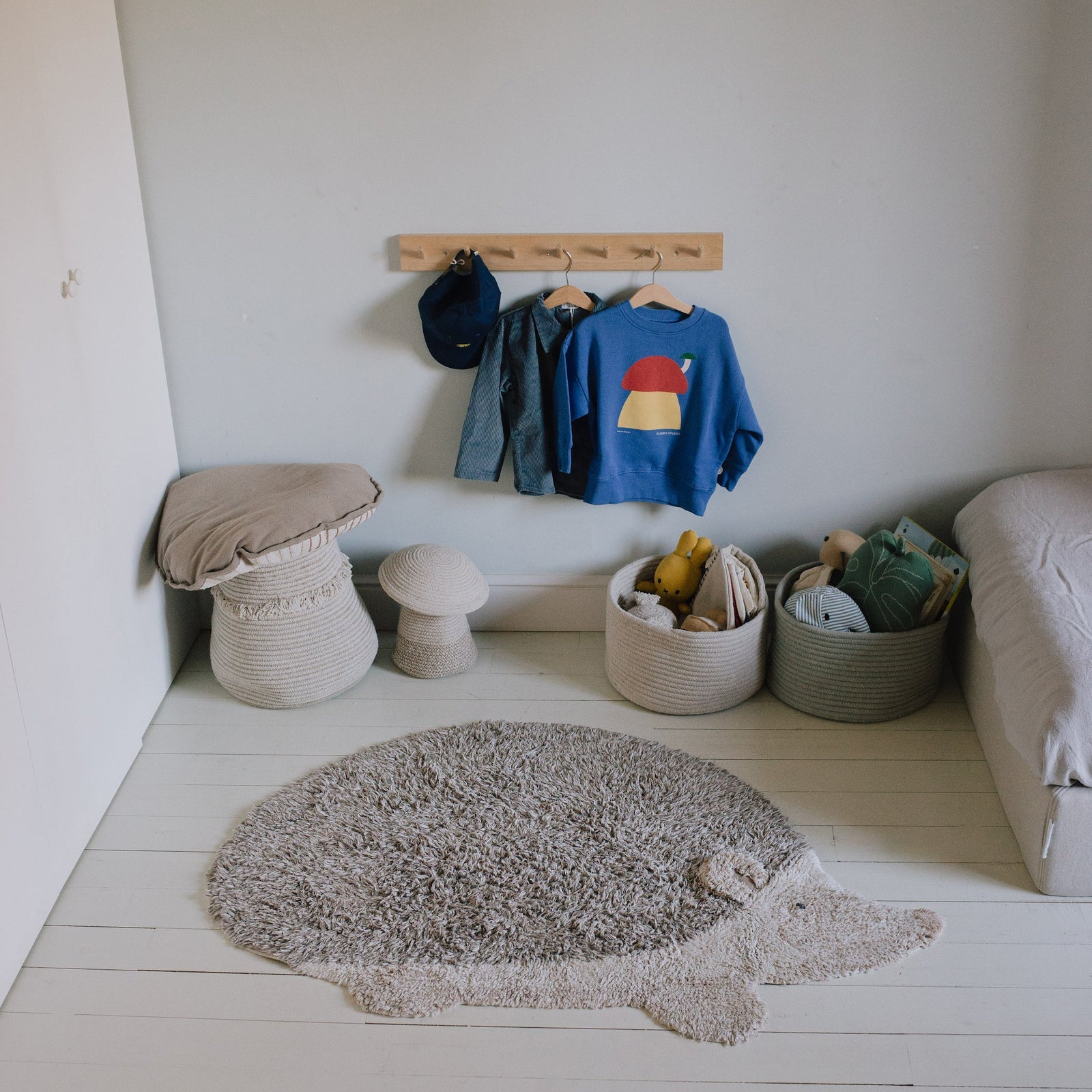 Hedgehog Washable Animal Rug