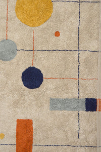 Geometrical Shapes Washable Rug