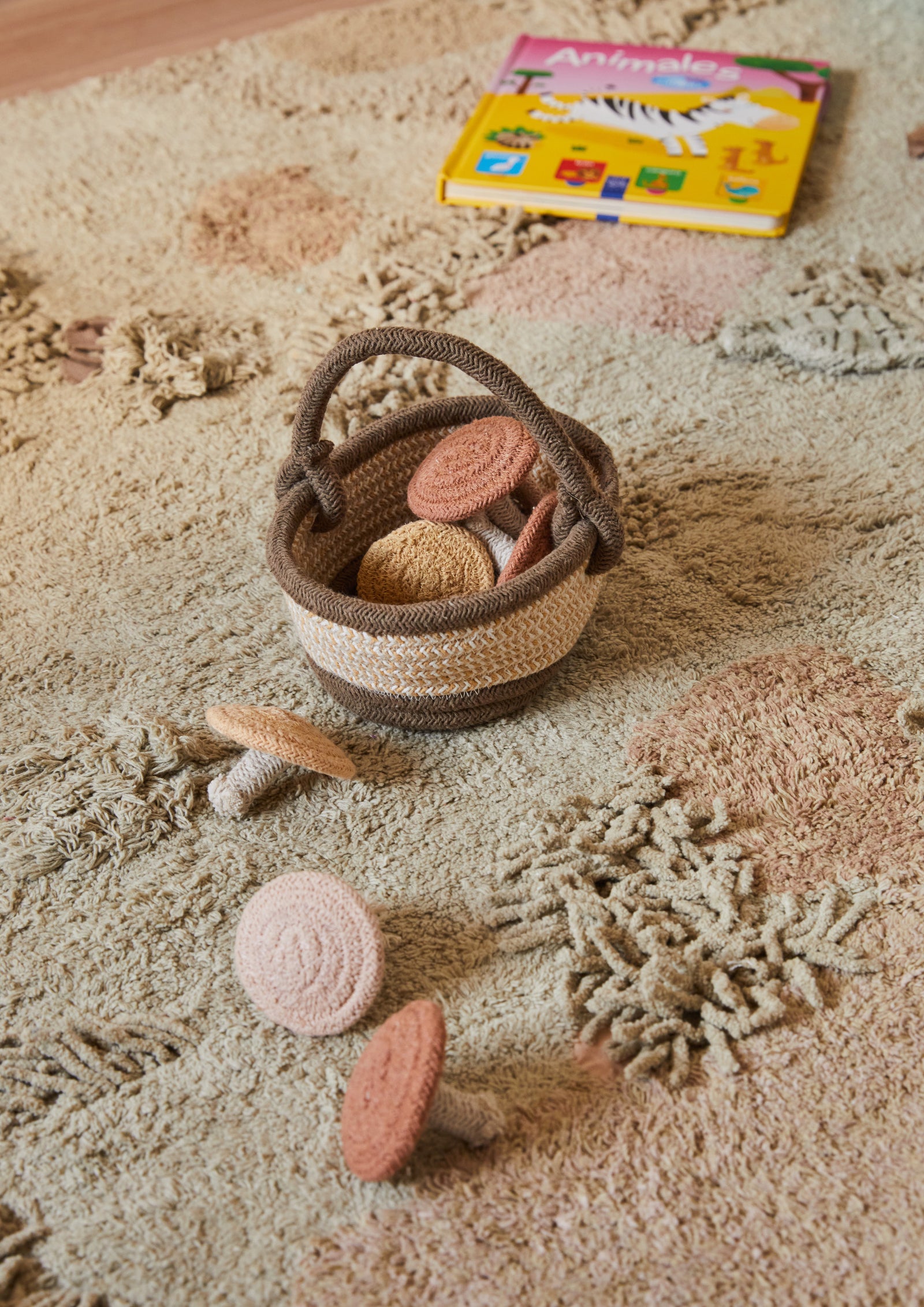 Mushroom Forest Washable Play Rug