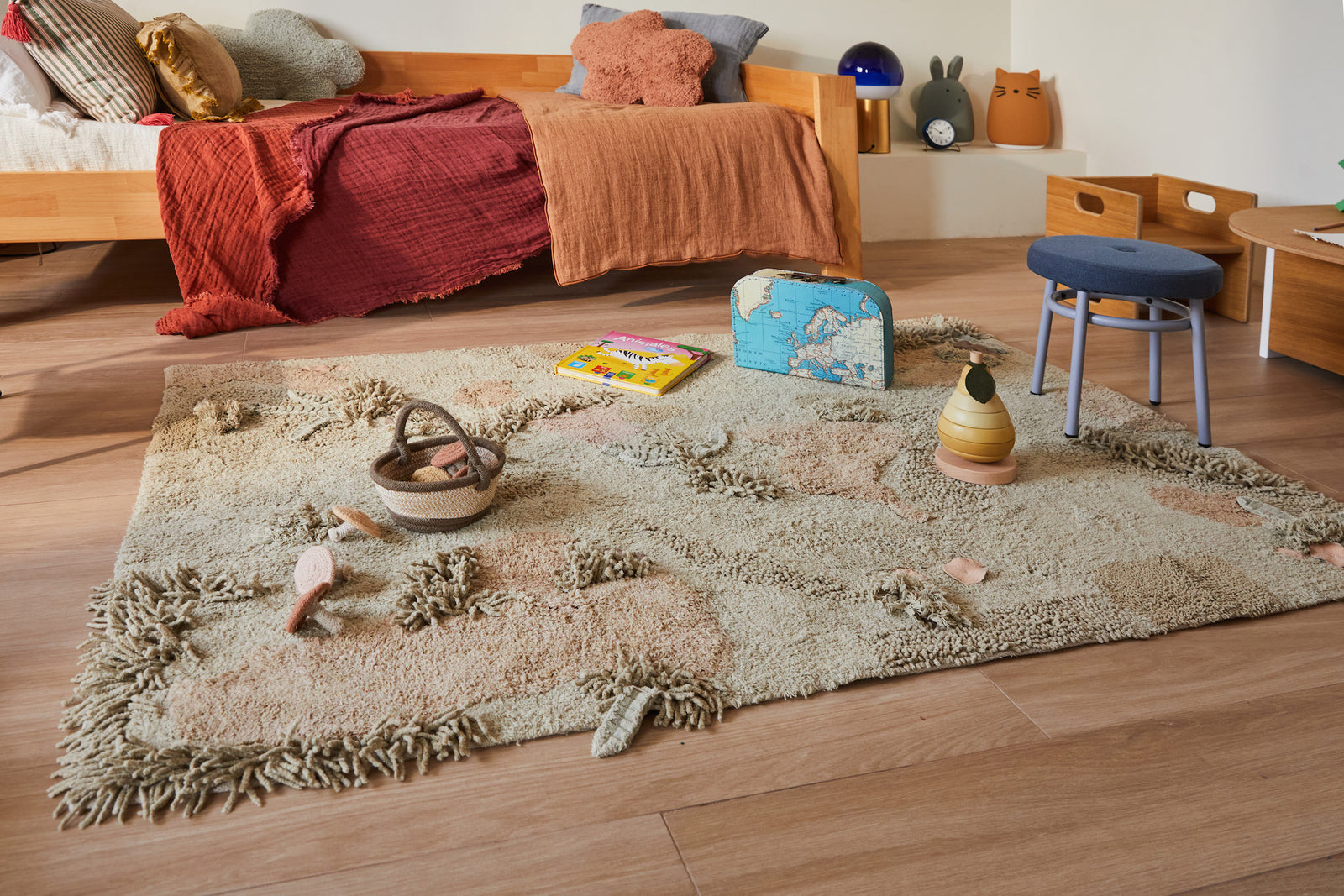 Mushroom Forest Washable Play Rug