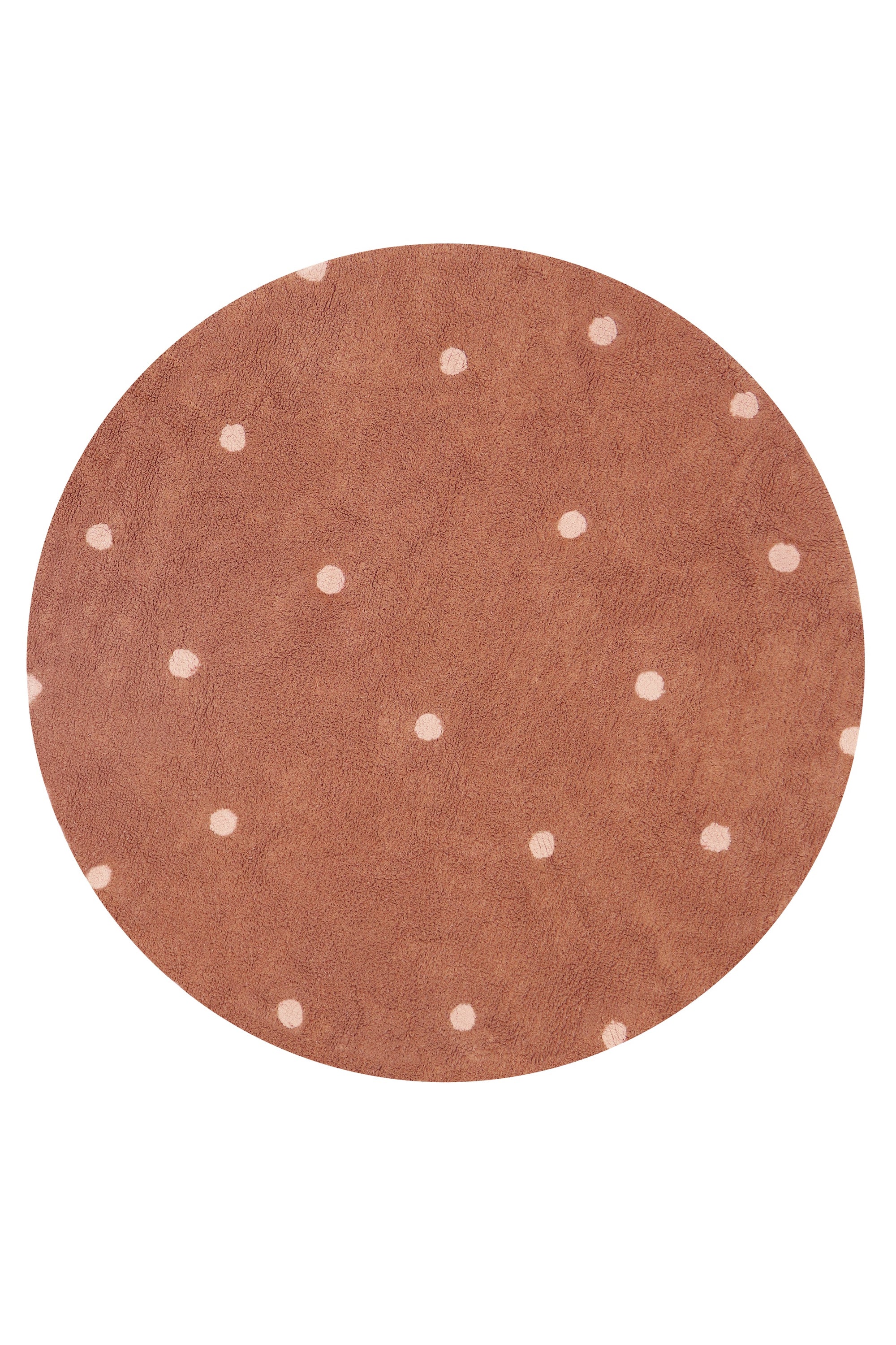 Round Dot Washable Rug