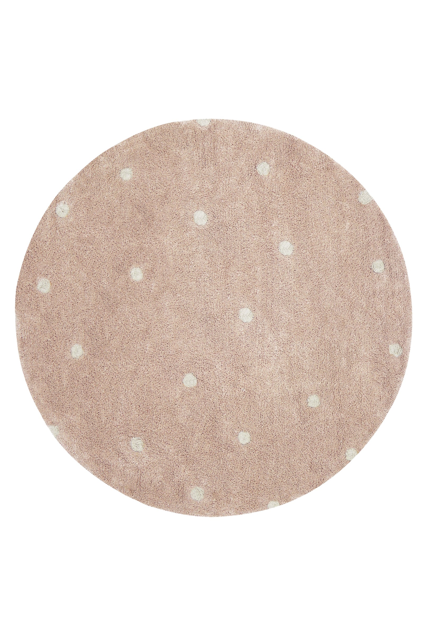 Round Dot Washable Rug