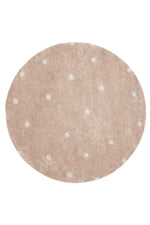 Round Dot Washable Rug