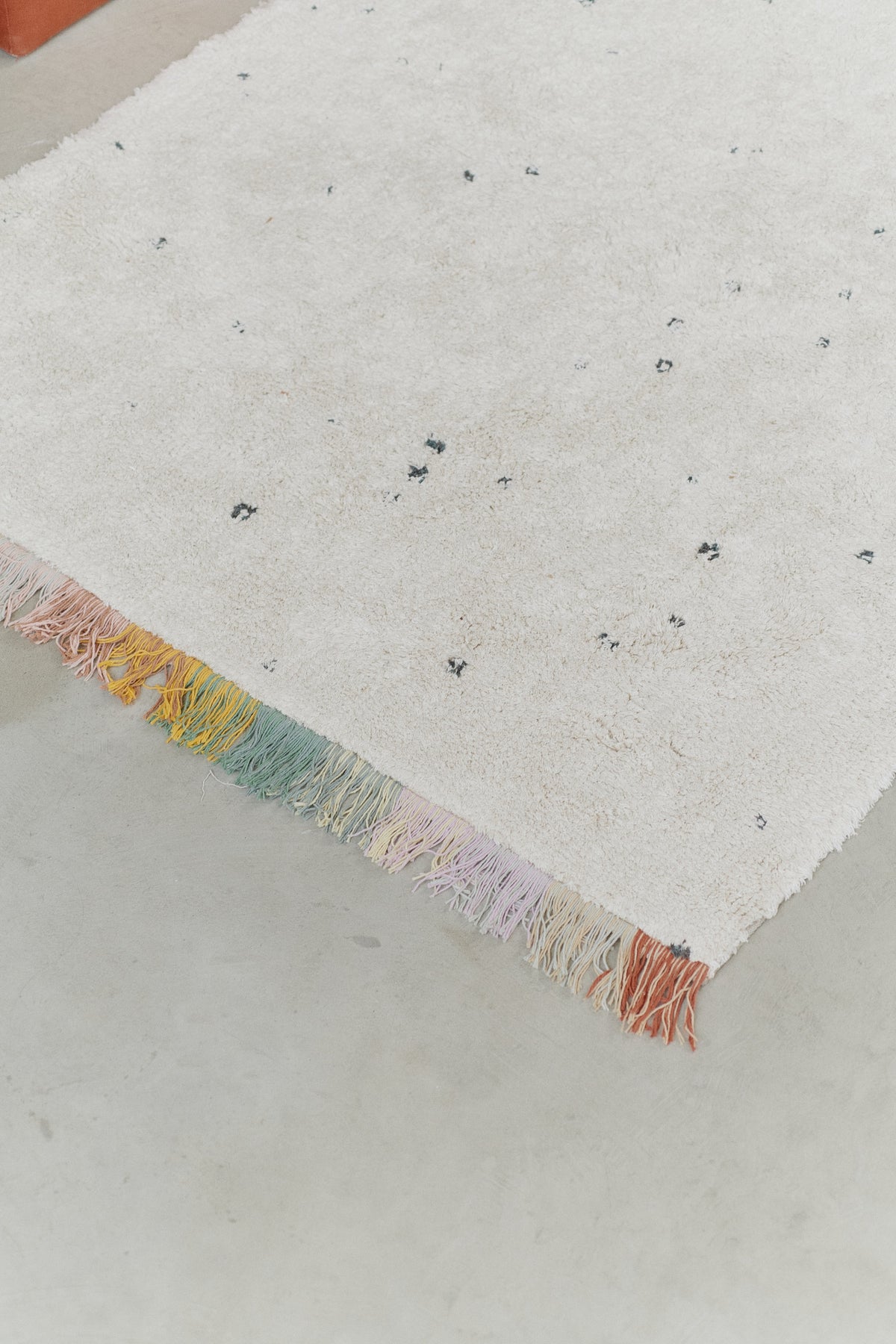 Kids Rug with Multicolor Fringe