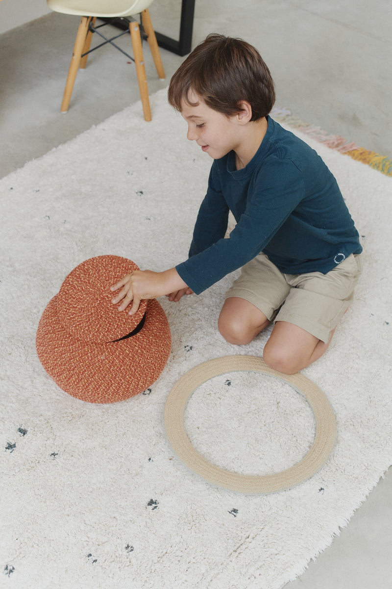 Kids Rug with Multicolor Fringe