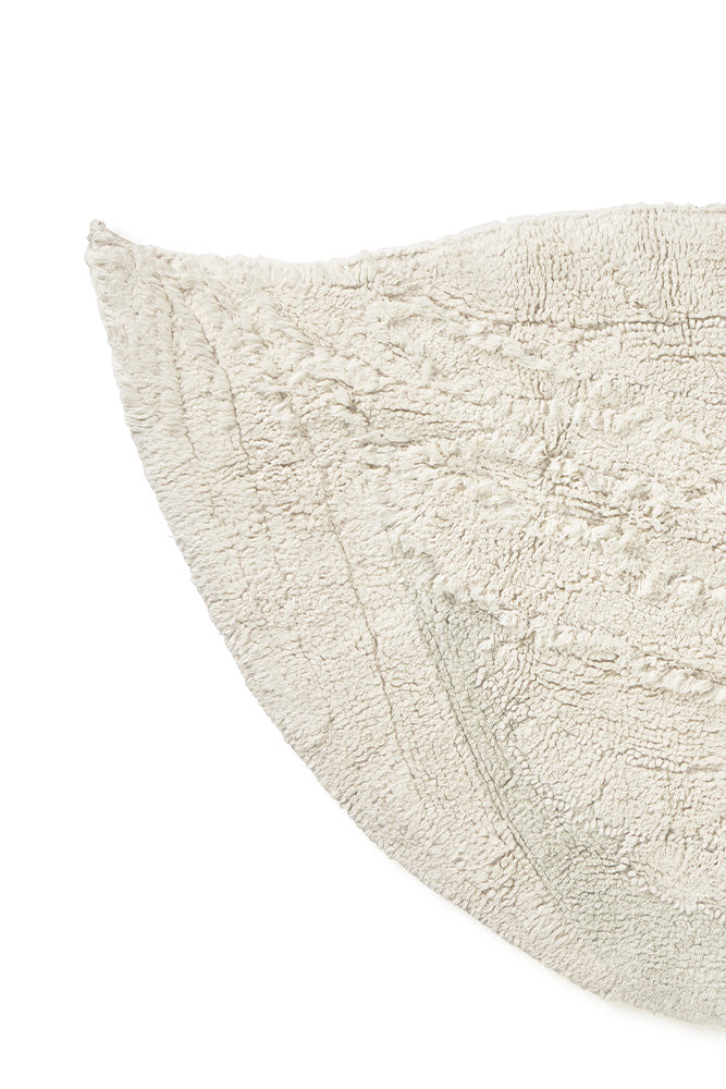 Washable White Swan Rug Details