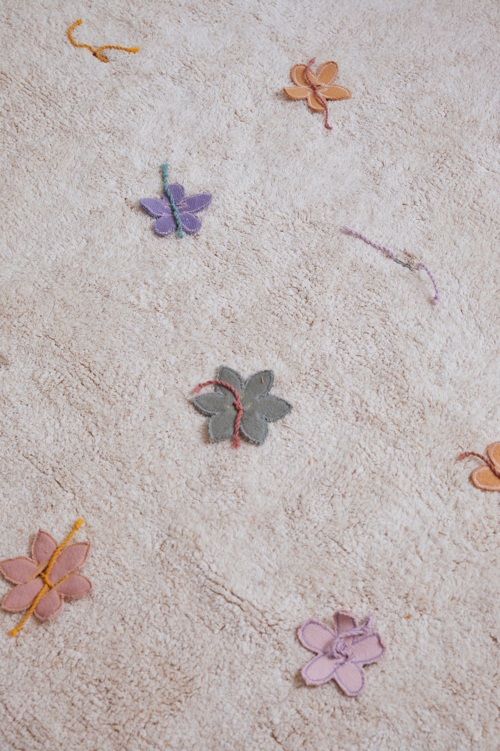 Wildflowers Washable Play Rug + Flowers
