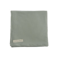 Seafoam Ribbed Stretch Swaddle Blanket