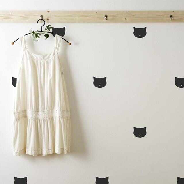 Cat Face Wall Decals