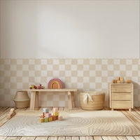 Checkered Molding Wall Decal Panels