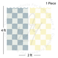 Checkered Molding Wall Decal Panels