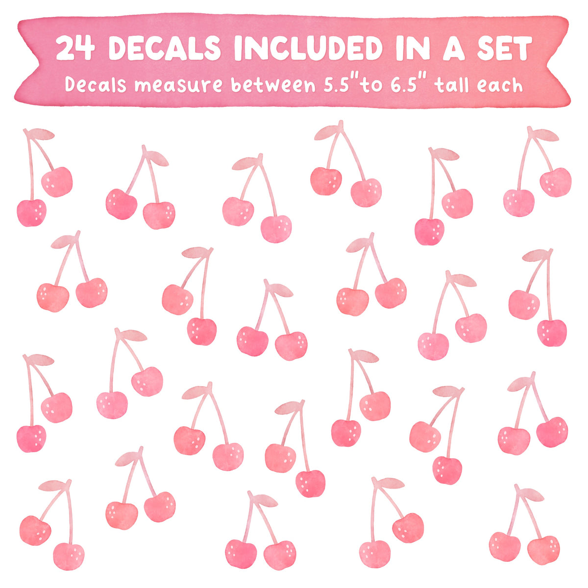 Cheery Cherry Fabric Wall Decals