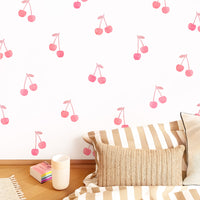 Cheery Cherries Fabric Wall Decal Set