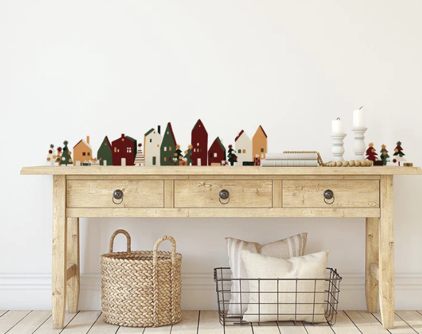 Christmas Village Wall Decals