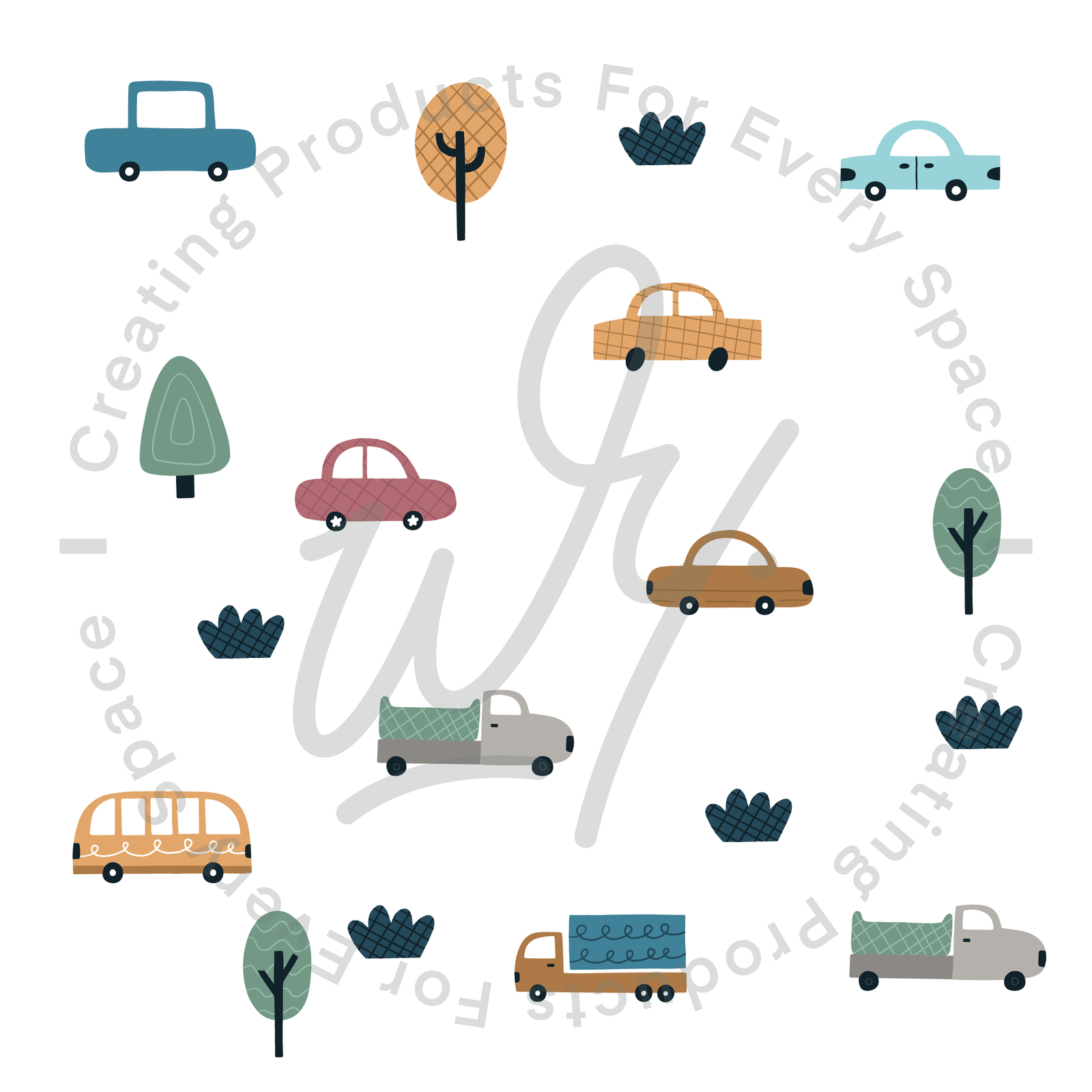 City Car Wall Decals