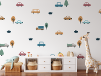City Cars Wall Decal Set