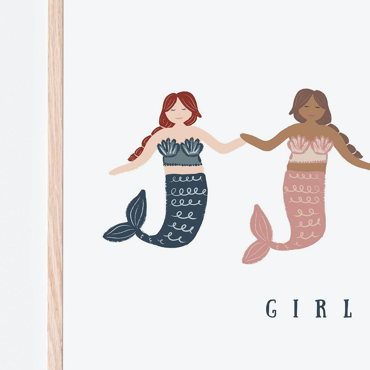 Mermaid Girl Power Art Print
