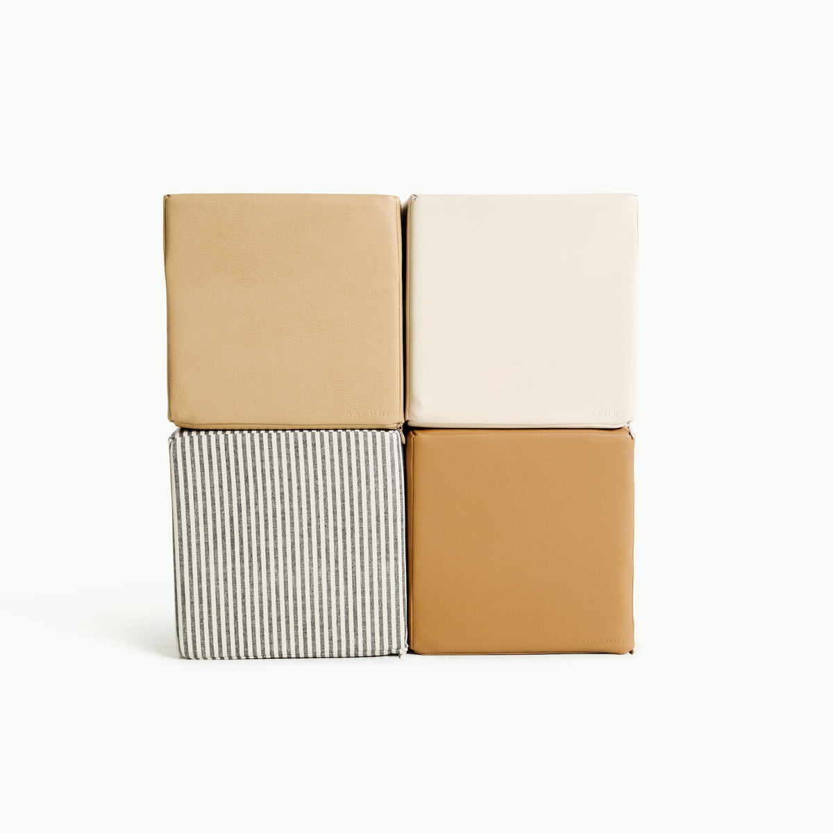 Vegan Leather Play Cube Set