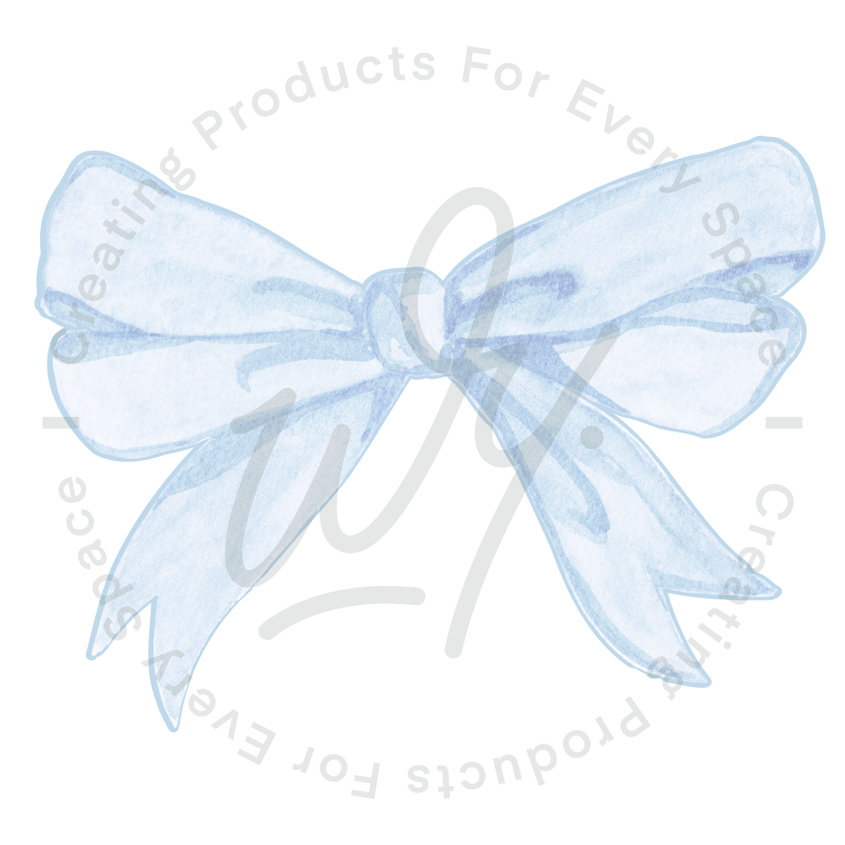 Cute Bow Wall Decals - Blue