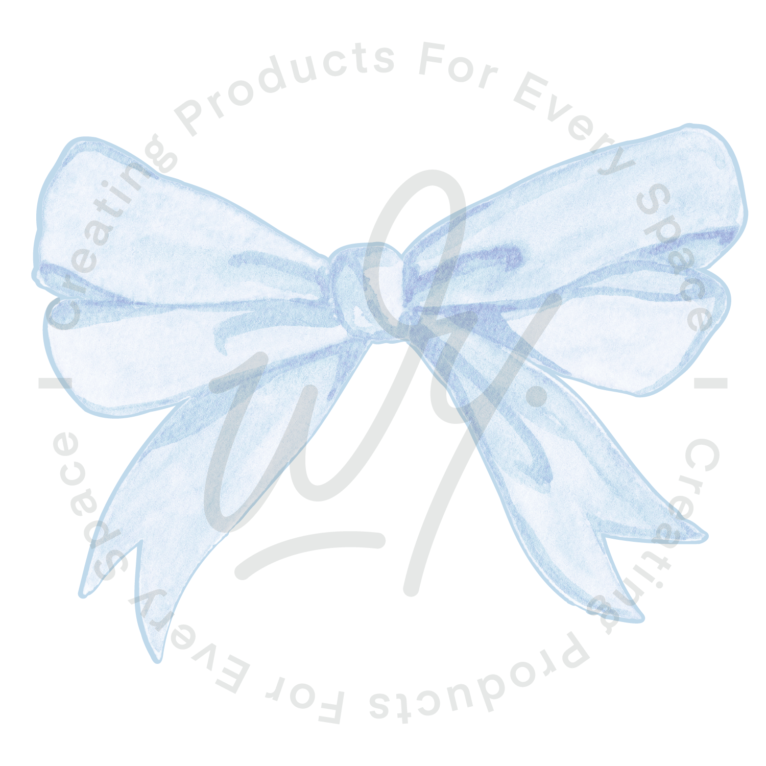 Cute Bow Wall Decals - Blue