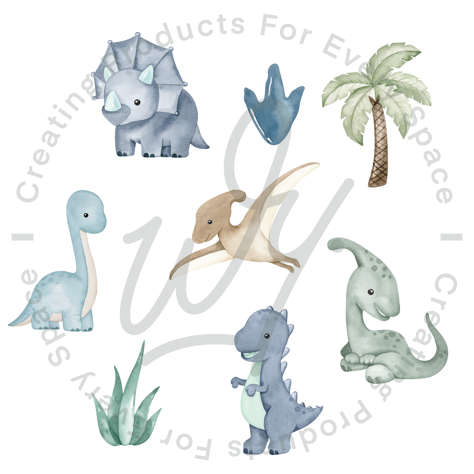 Cute Dino Wall Decals