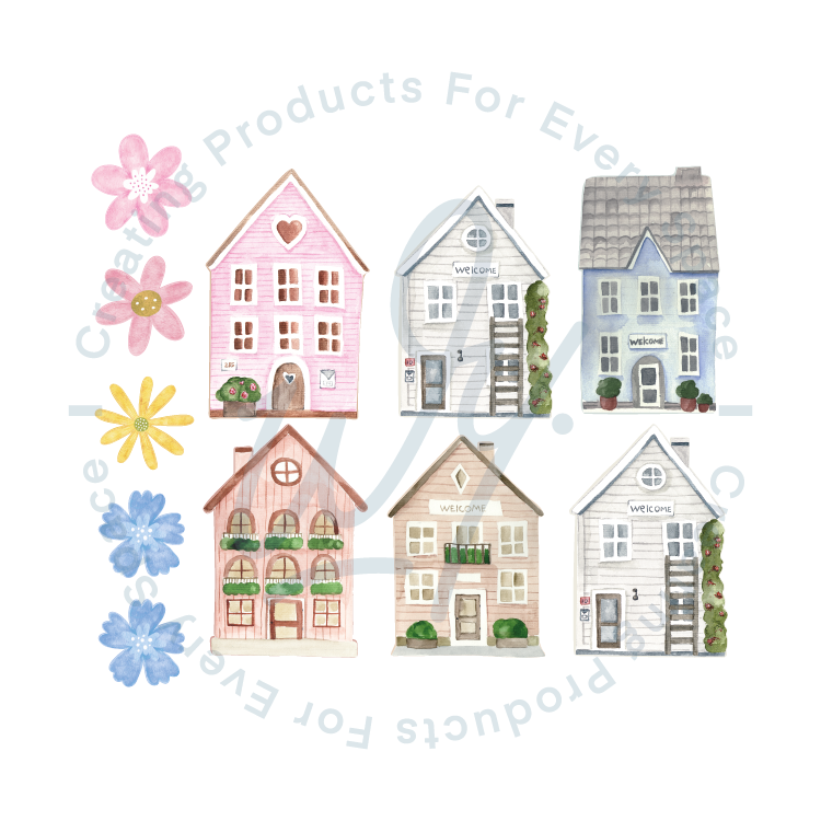 Cute House Wall Decals