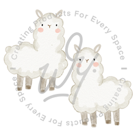 Cute Llama Wall Decals