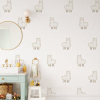 Cute Llama Wall Decals