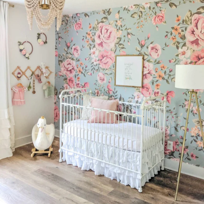 Cutesie Floral Wallpaper Mural