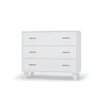 Brooklyn 3-drawer Dresser - White/White/Natural