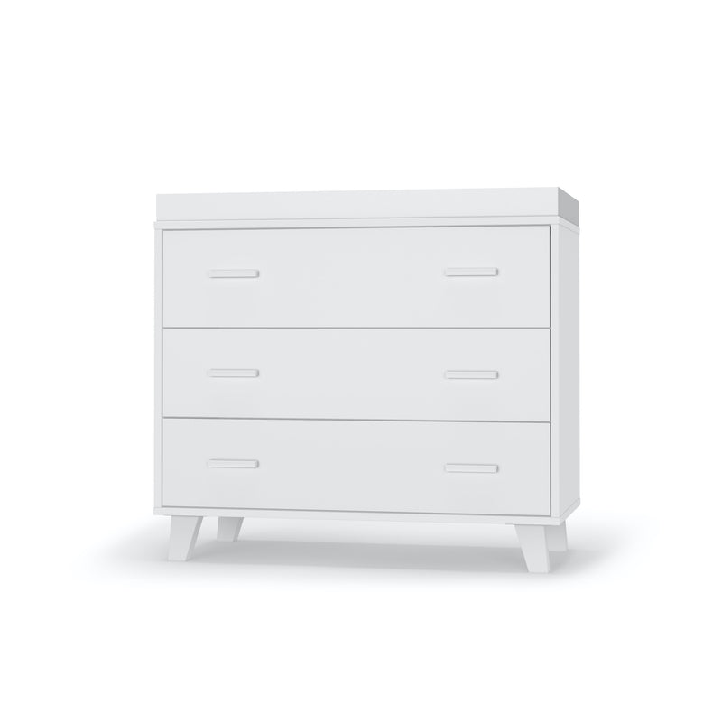 Brooklyn 3-drawer Dresser - White/White/Natural