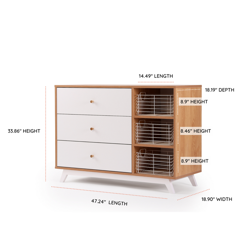 Central Park 3-Drawer Dresser