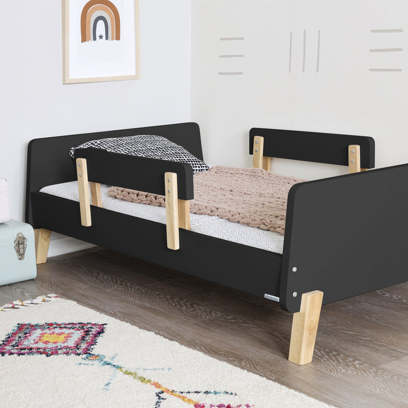 Muse Toddler Bed - Graphite with Natural