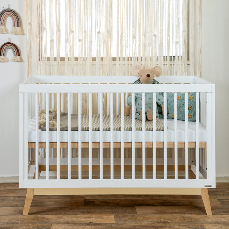 Soho 3-in-1 Convertible Crib - White/Natural - Project Nursery