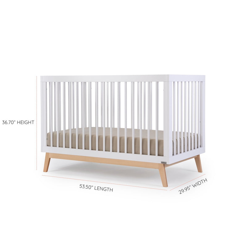 Soho 3-in-1 Convertible Crib - White/Natural - Project Nursery