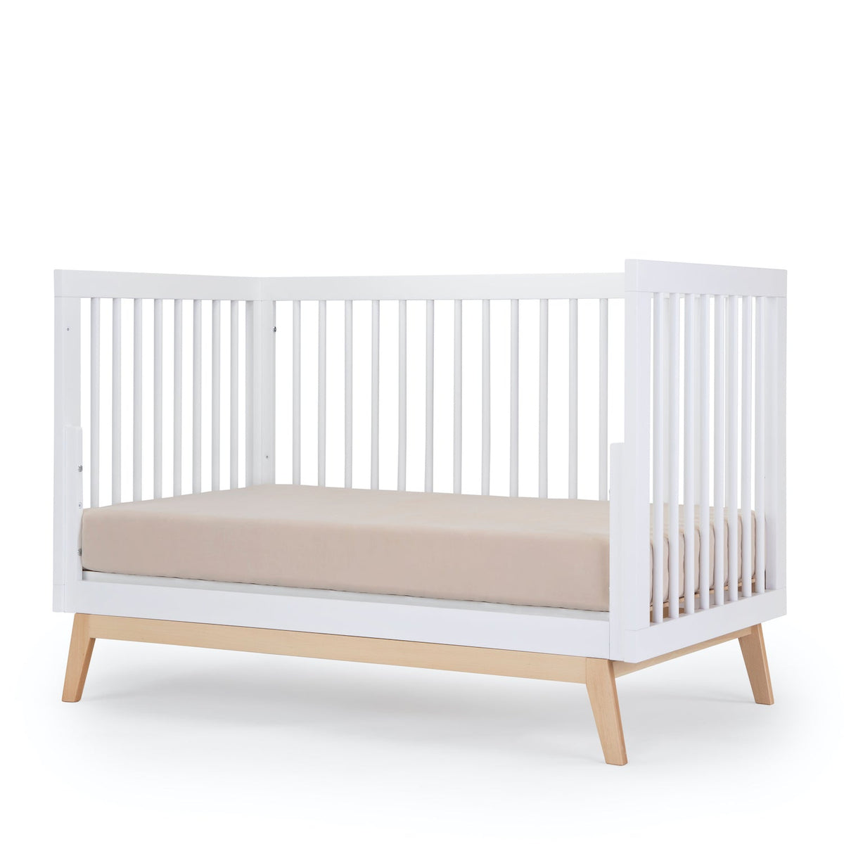 Soho 3-in-1 Convertible Crib - White/Natural - Project Nursery