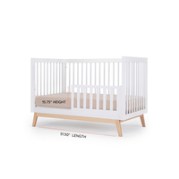 Soho 3-in-1 Convertible Crib - White/Natural - Project Nursery