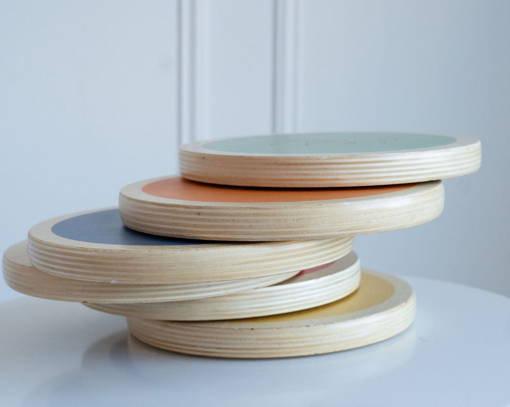 Wood Stepping Stone Set
