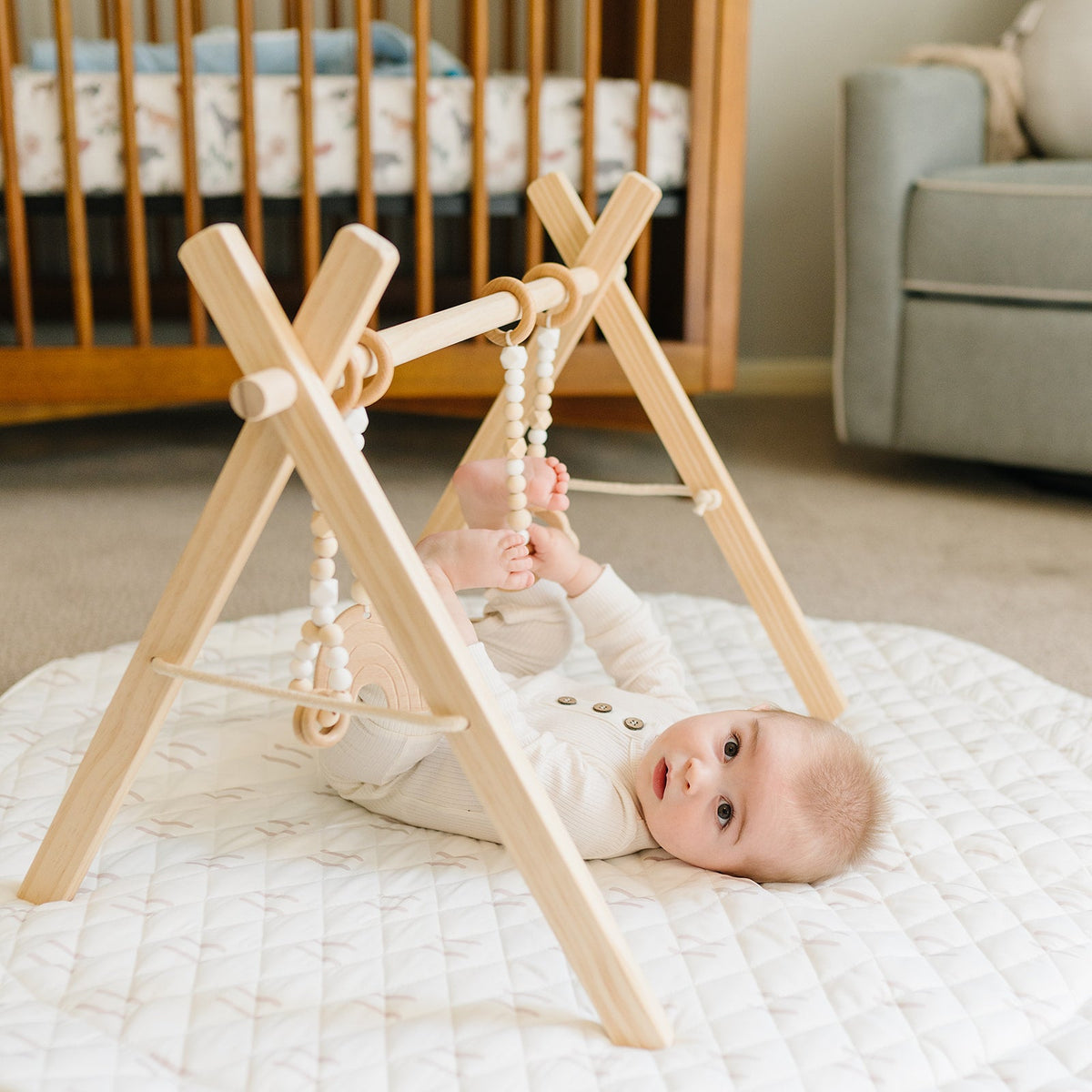 Wooden Baby Play Gym