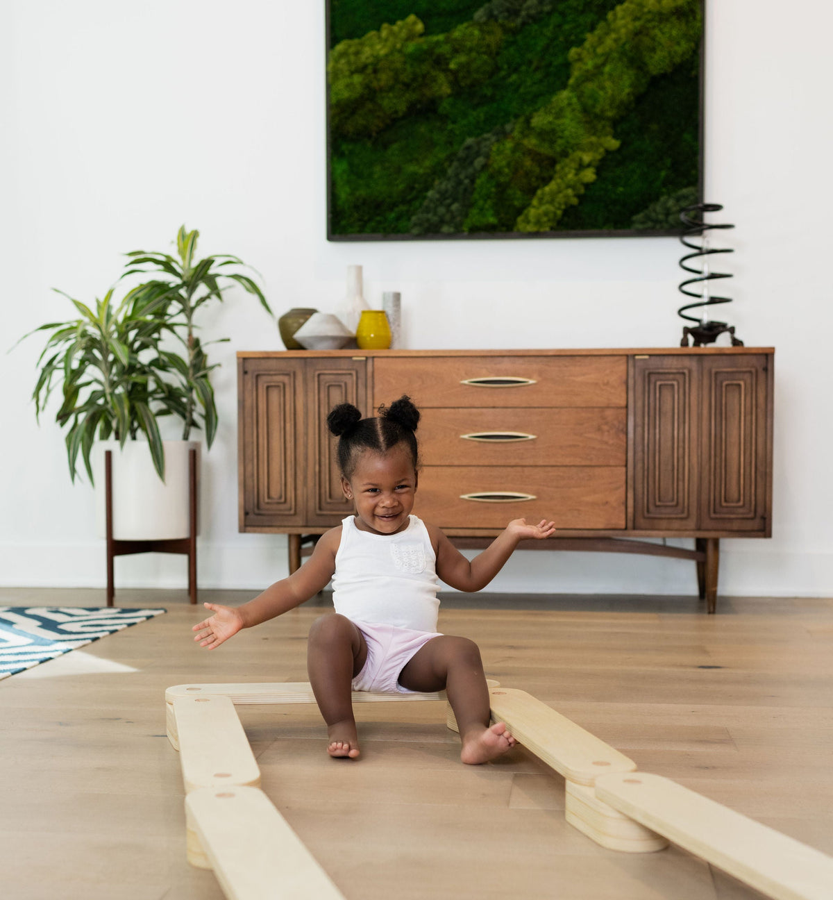 Wooden Balance Beam Set