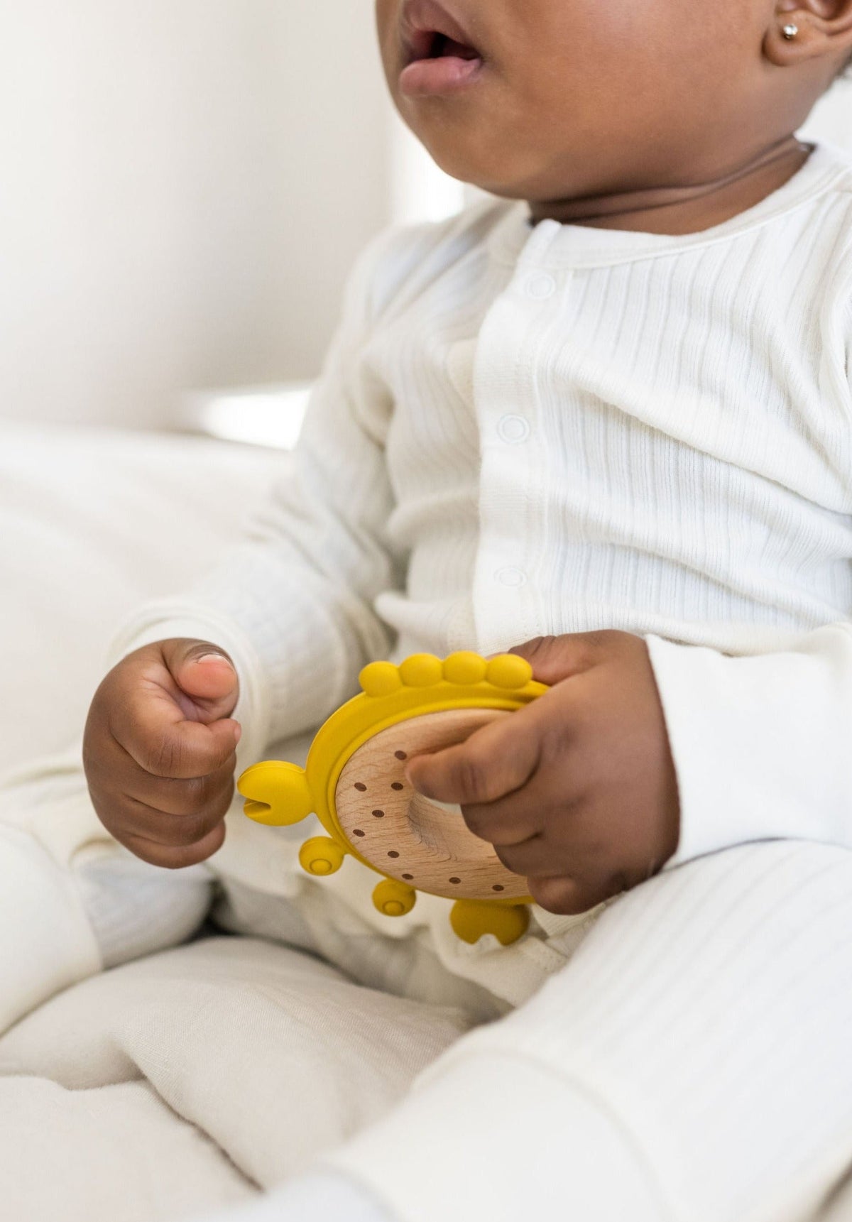Silicone + Wood Animal Teether