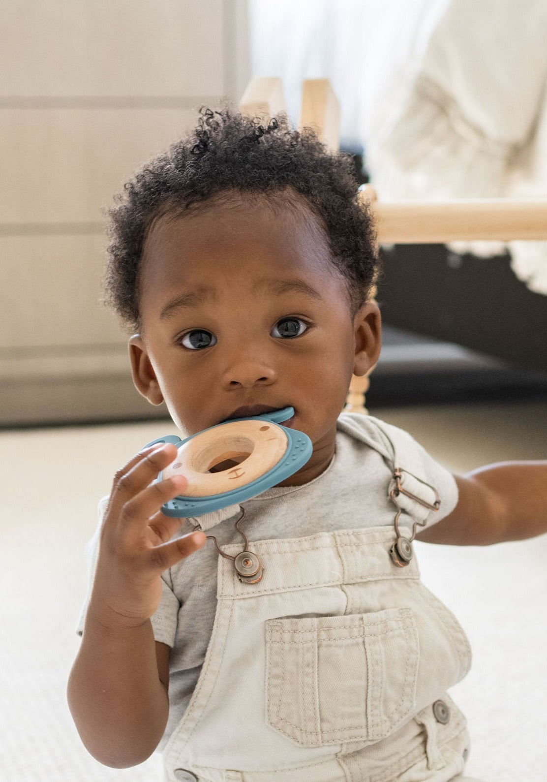 Silicone + Wood Animal Teether
