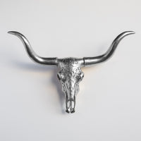 Faux Carved Texas Longhorn Skull