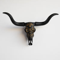 Faux Carved Texas Longhorn Skull