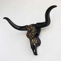Faux Carved Texas Longhorn Skull