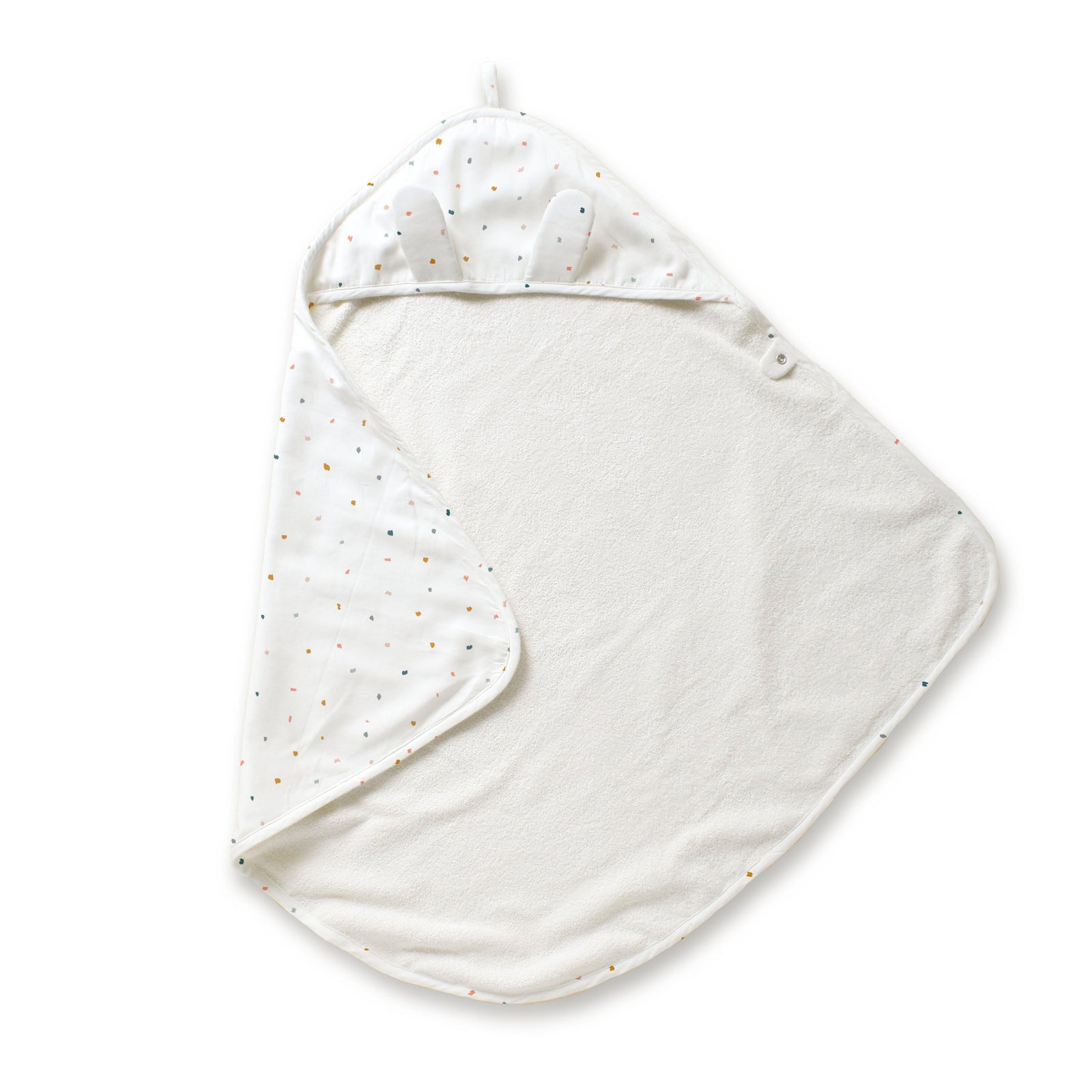 Dotty Organic Baby Hooded Towel