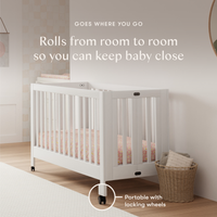 Maki Portable Folding Crib with Toddler Bed Conversion Kit