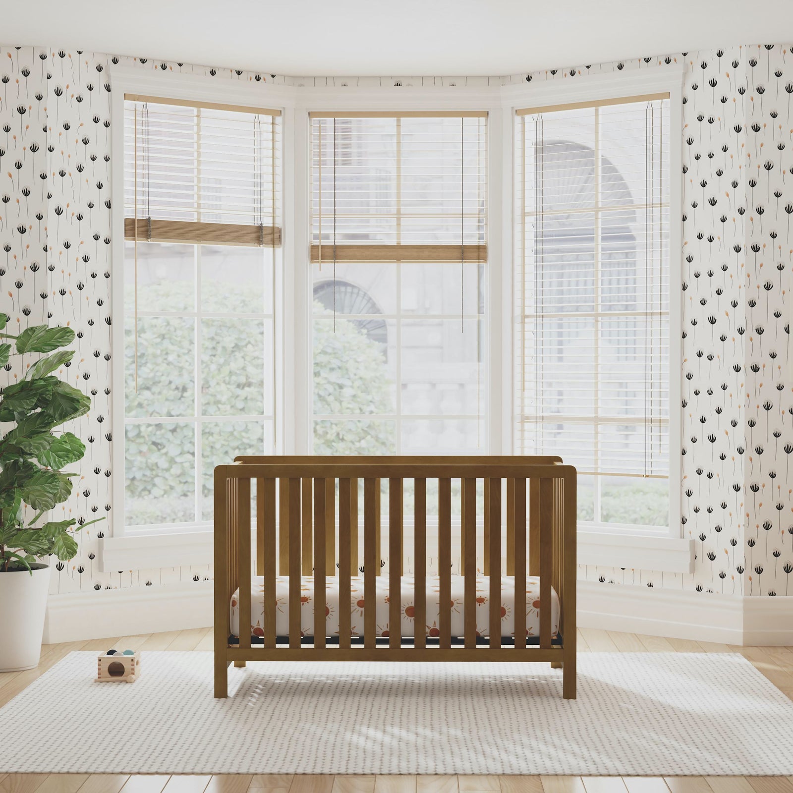 Colby 4-in-1 Low-Profile Convertible Crib