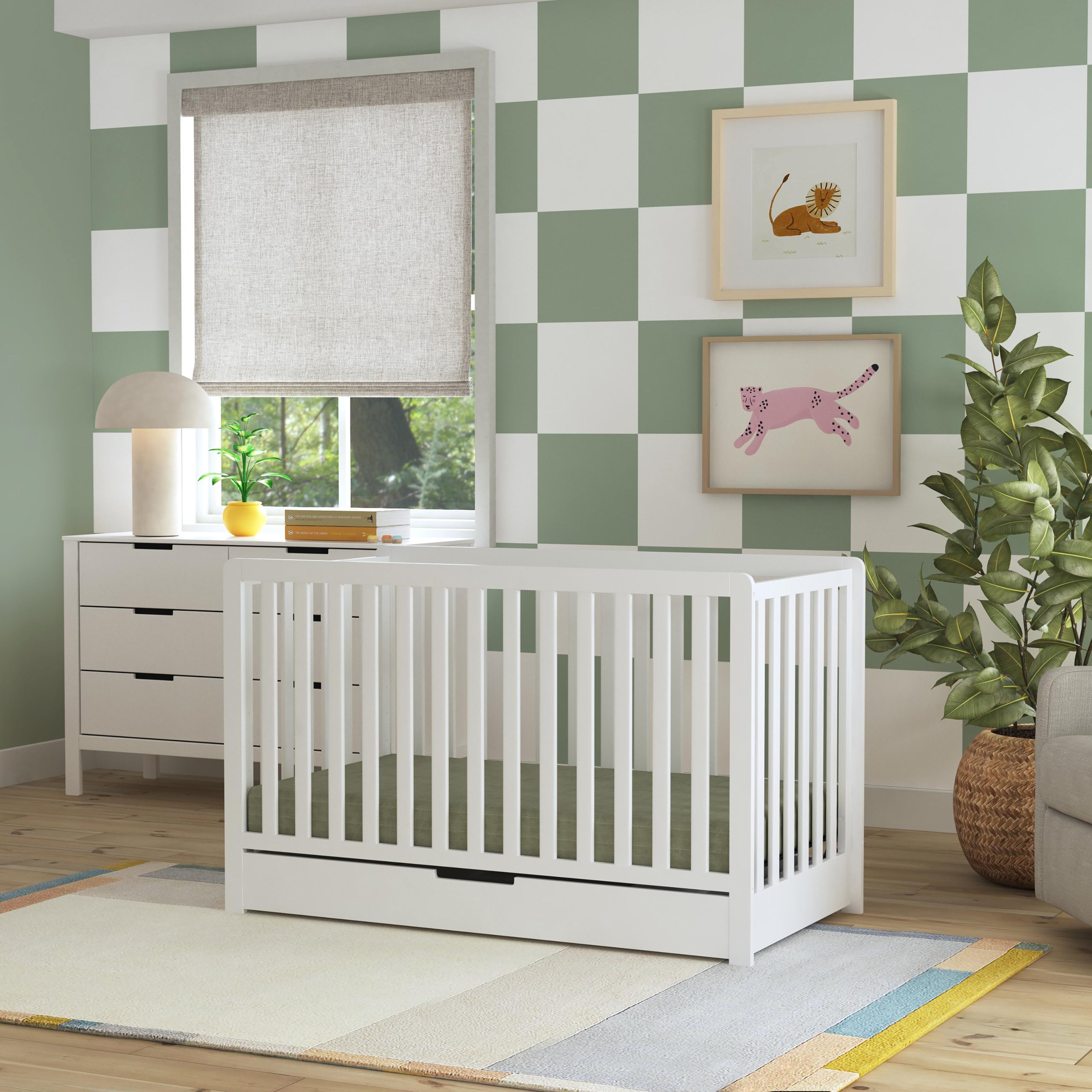 Crib with trundle drawer online