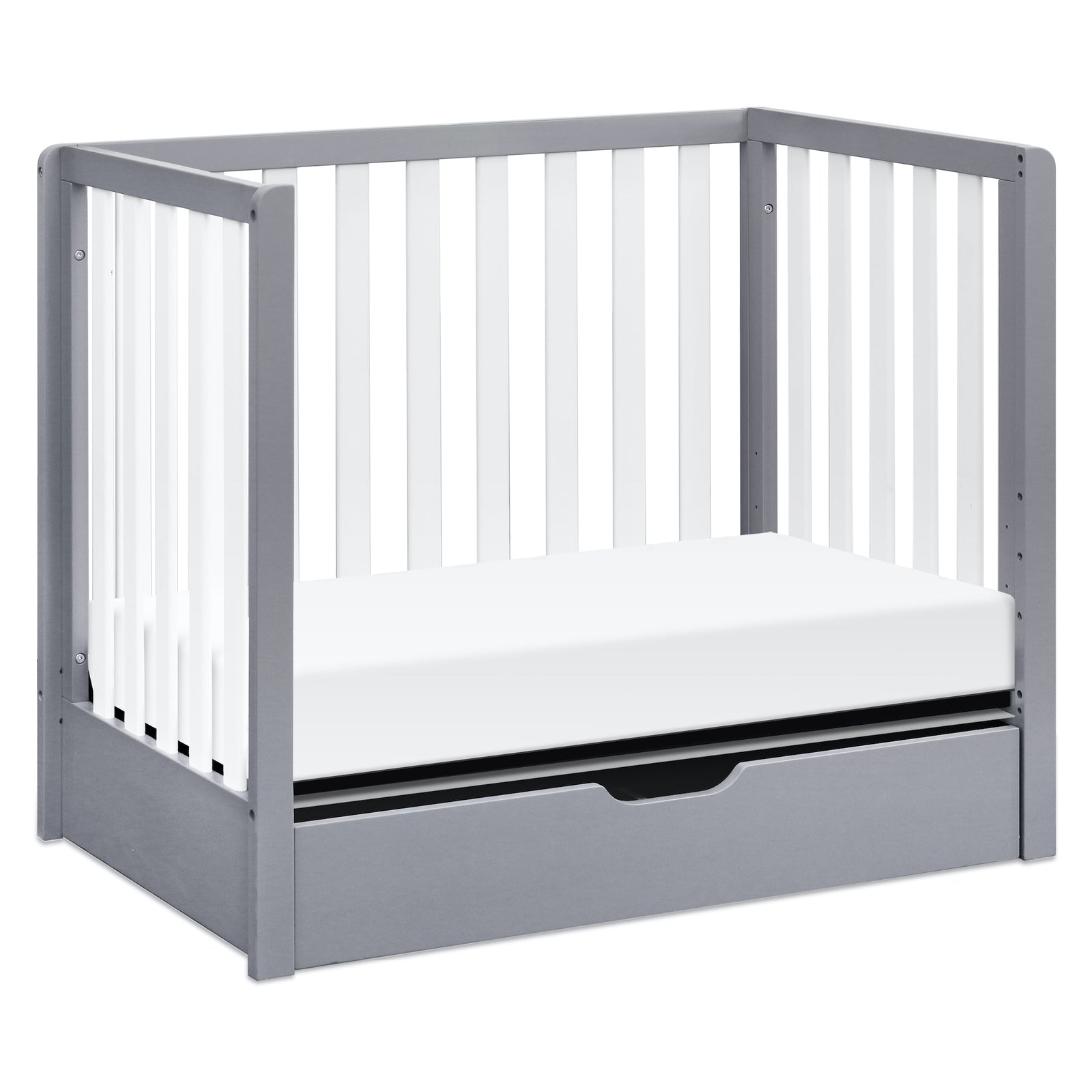 Colby 4-in-1 Convertible Mini Crib with Trundle Drawer